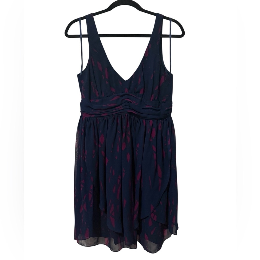 BCBGeneration Empire Waist Mini Dress, Printed (Size 12)